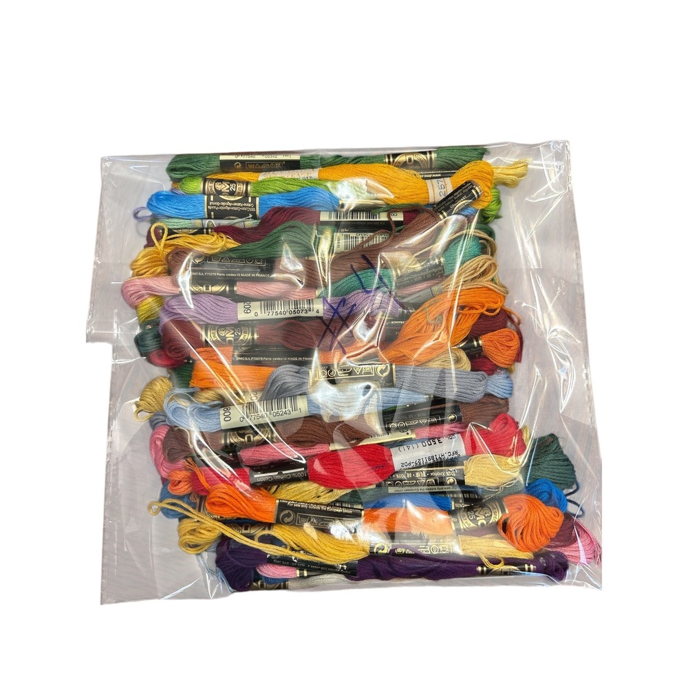 DMC, Sullivans, J P‎ Coats Embroidery Floss Lot Rainbow Colors  50 Skeins